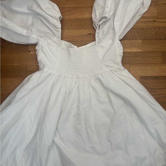 Abercrombie & Fitch White Puff-Sleeve Dress - Picture 2 of 3